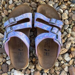 Birki’s Birkenstock Paisley Blue Purple Sandals EU 37/ Ladies 6